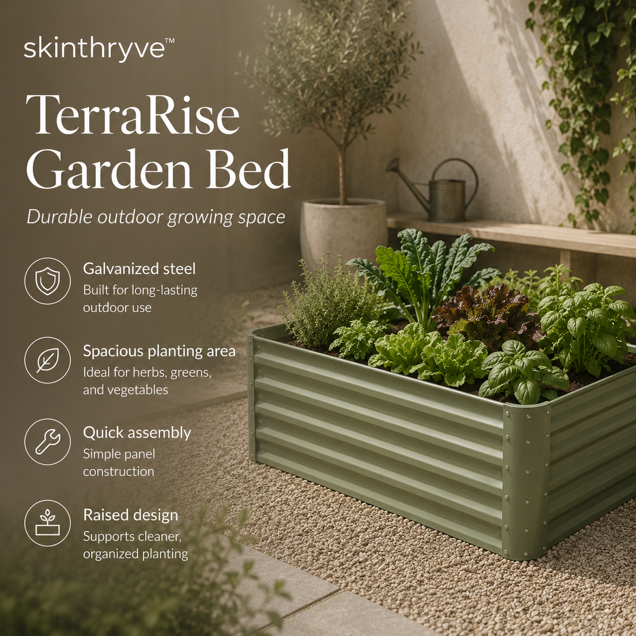 skinthryve™ TerraRise Garden Bed