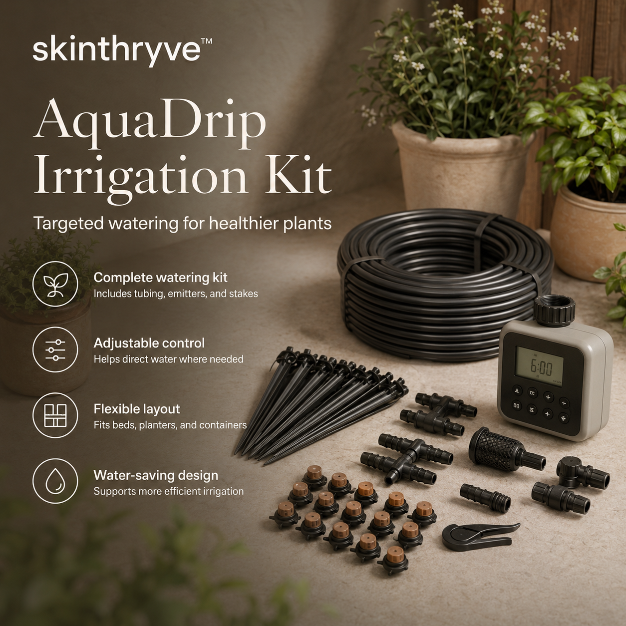 skinthryve™ AquaDrip Irrigation Kit