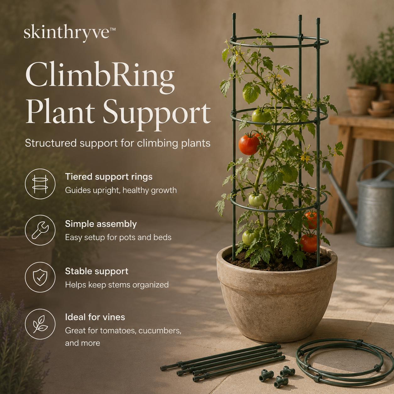 skinthryve™ ClimbRing Plant Support